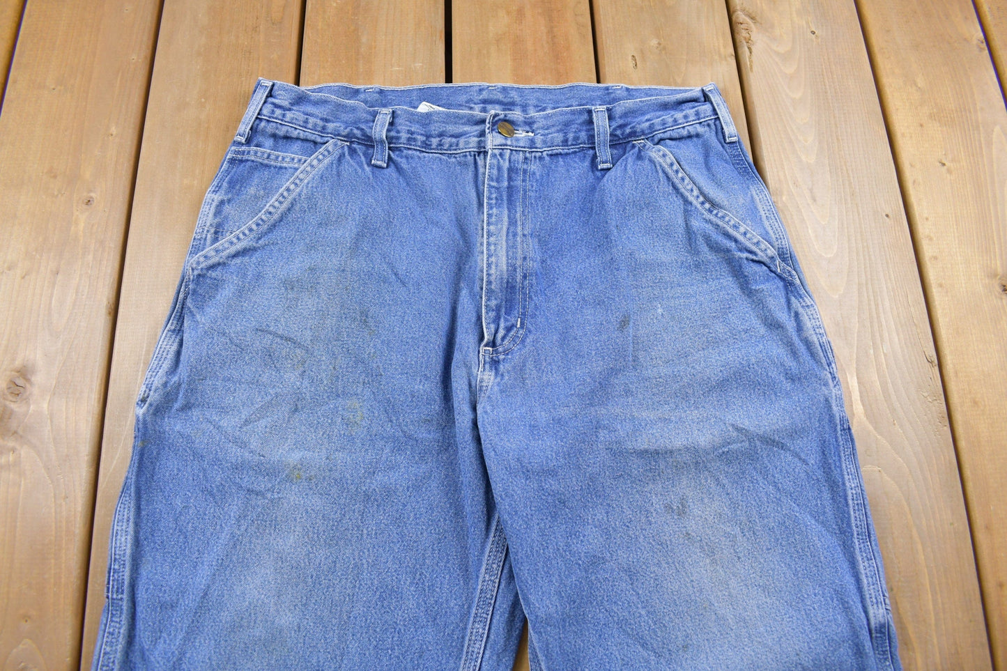 Vintage 1990s Carhartt Carpenter Work Pants Men's 34 x 29 from propervintagecanada