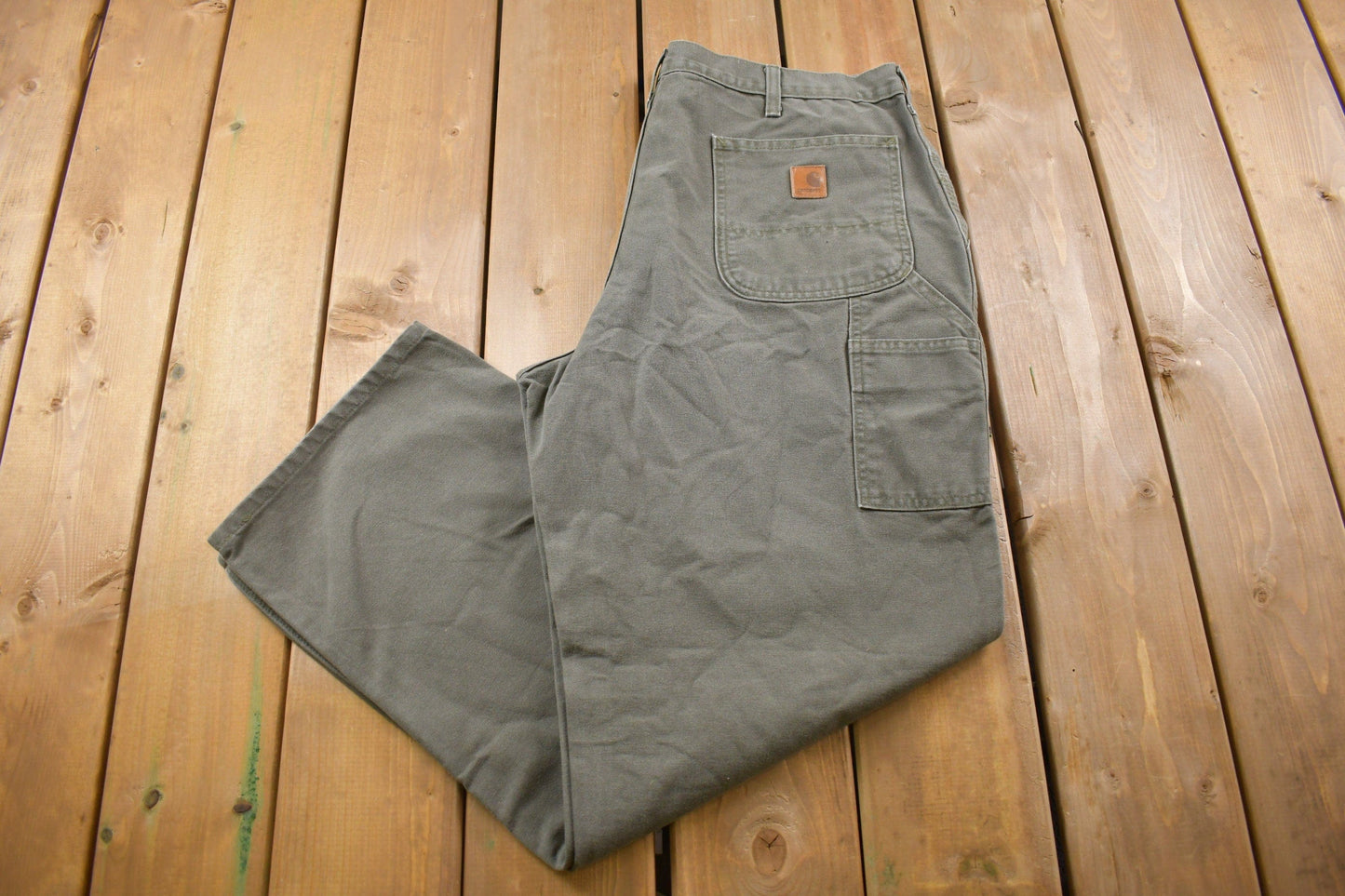 Vintage 1990s Carhartt Carpenter Work Pants Men's 38 x 31 from propervintagecanada