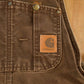 Vintage 1990s Carhartt Chocolate Brown Double Knee Canvas Overalls Men's 38 x 30 from propervintagecanada