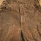 Vintage 1990s Carhartt Chocolate Brown Double Knee Canvas Overalls Men's 38 x 30 from propervintagecanada