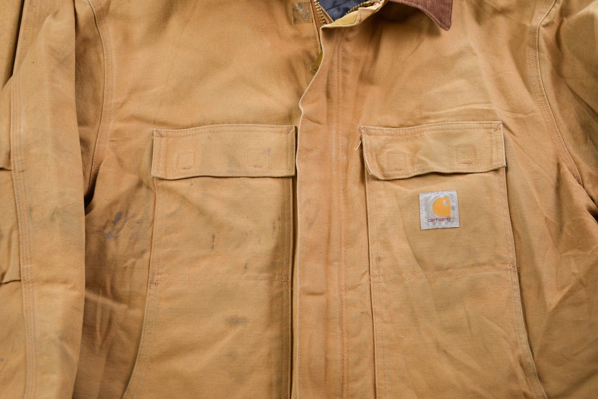 Vintage 1990s Carhartt Chore Jacket Men's 2XL from propervintagecanada