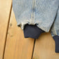 Vintage 1990s Carhartt Denim Sherpa Lined Hooded Jacket Men's XL from propervintagecanada