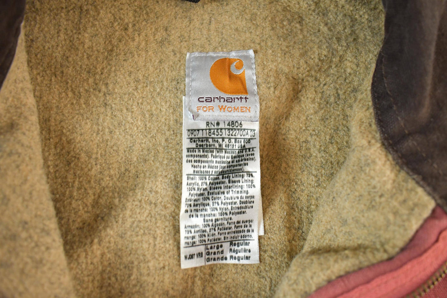 Vintage 1990s Carhartt Detroit Jacket Blanket Lined Women's Large from propervintagecanada
