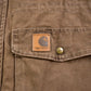 Vintage 1990s Carhartt Diomond Quilt Lined Chore Coat Men's 2XL from propervintagecanada