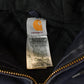 Vintage 1990s Carhartt Distressed Canvas Hooded Jacket Men's 2XL / Distressed Thrashed Work Wear / 90s Work Jacket from propervintagecanada