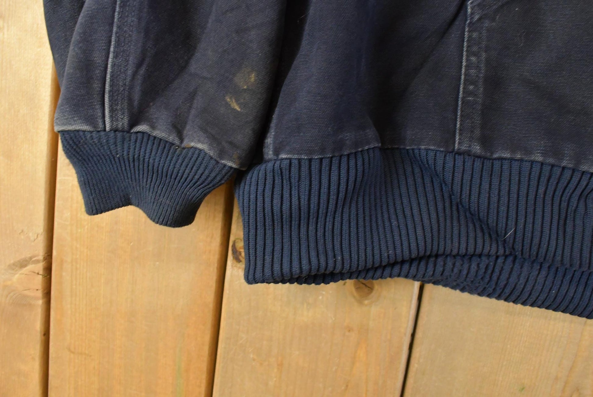 Vintage 1990s Carhartt Distressed Canvas Hooded Jacket Men's 2XL / Distressed Thrashed Work Wear / 90s Work Jacket from propervintagecanada