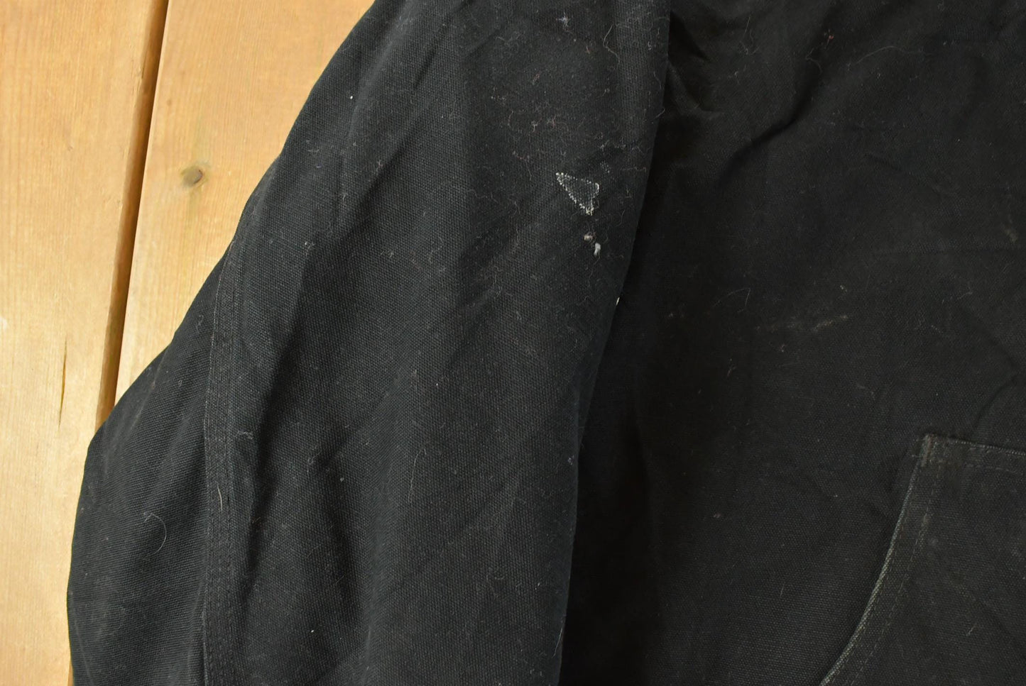 Vintage 1990s Carhartt Distressed Canvas Hooded Jacket Men's 3XL / Distressed Thrashed Work Wear / 90s Work Jacket / Made in USA from propervintagecanada