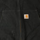 Vintage 1990s Carhartt Distressed Canvas Hooded Jacket Men's 3XL / Distressed Thrashed Work Wear / 90s Work Jacket / Made in USA from propervintagecanada