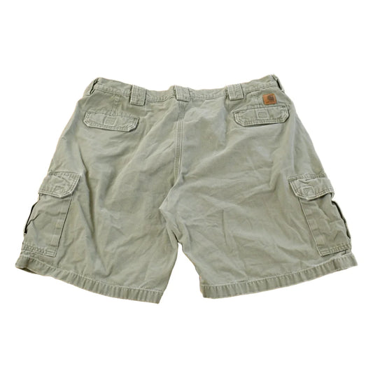 Vintage 1990s Carhartt Distressed Cargo Canvas Shorts Men's 42 from propervintagecanada