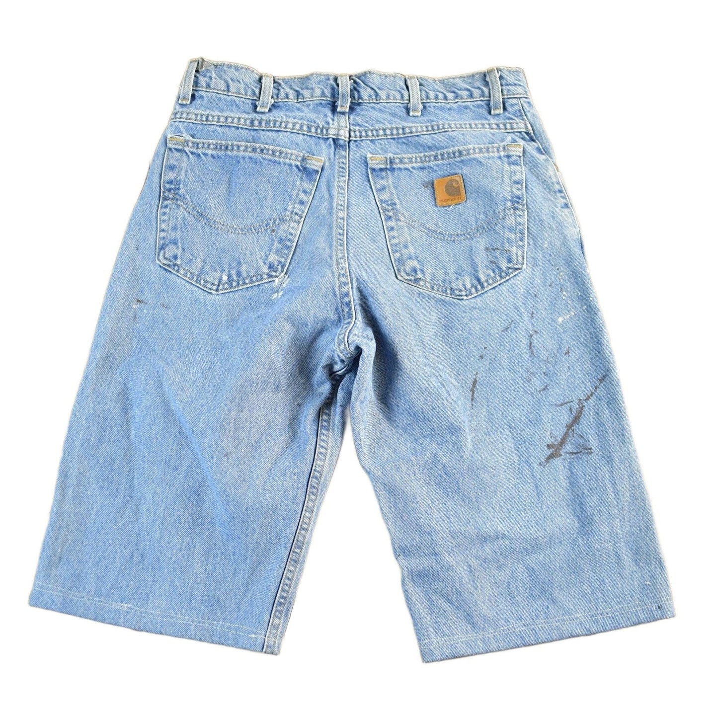Vintage 1990s Carhartt Distressed Denim Shorts Men's 31 from propervintagecanada