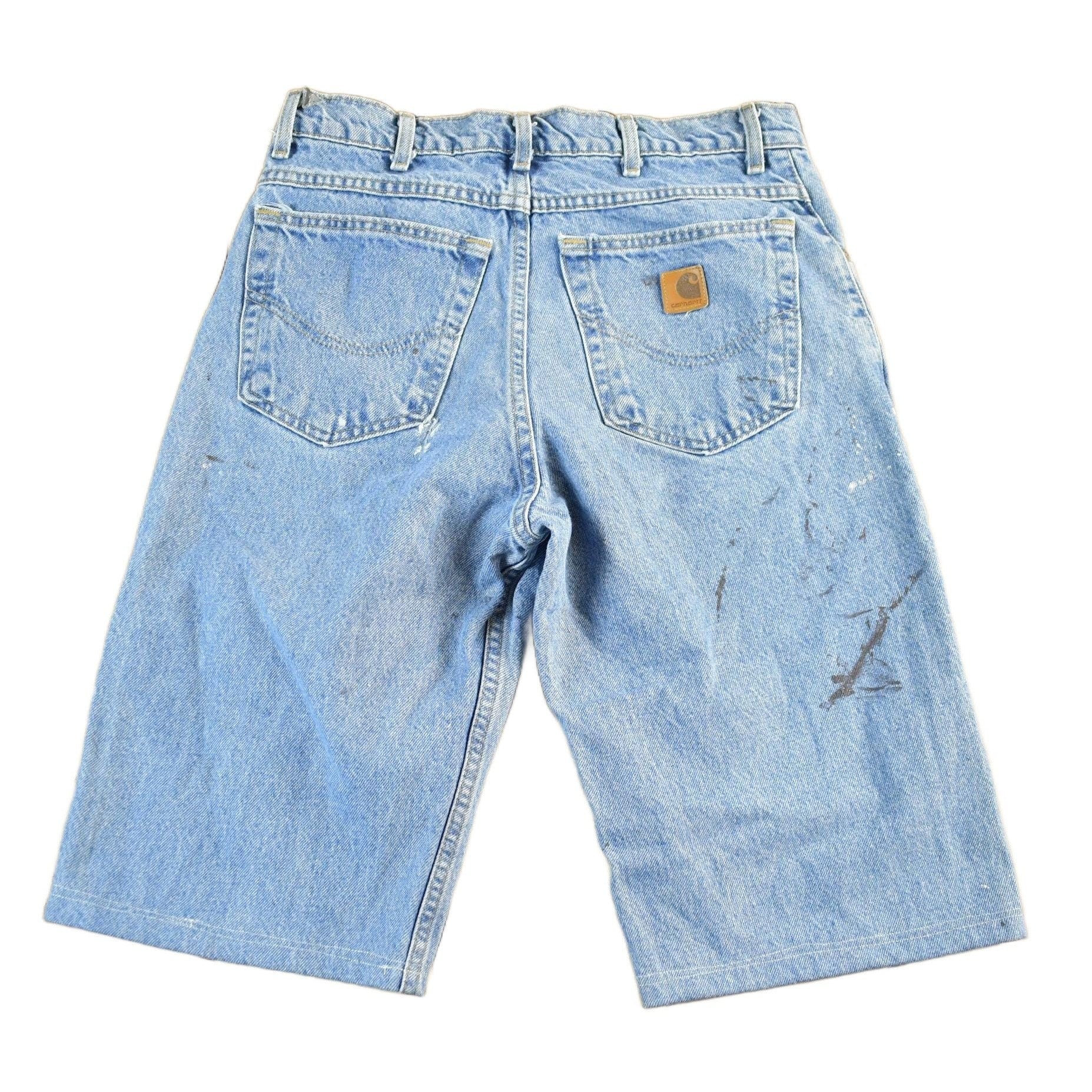 Vintage 1990s Carhartt Distressed Denim Shorts Men's 31 from propervintagecanada