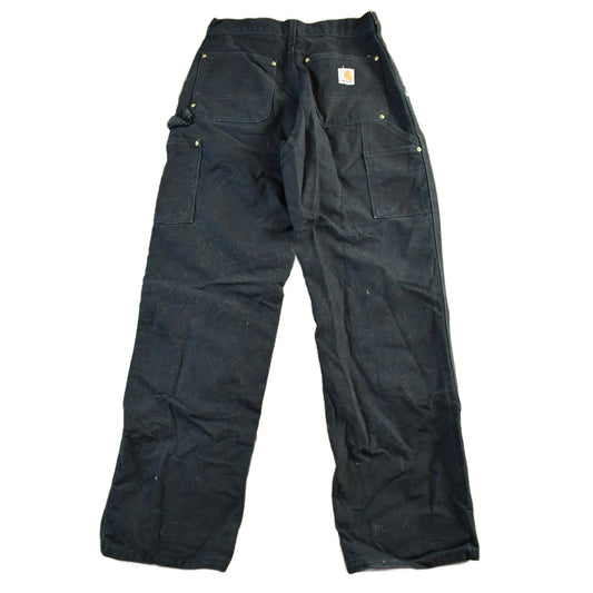 Vintage 1990s Carhartt Distressed Double Knee Denim Work Jeans Men's 27 x 29.5 from propervintagecanada