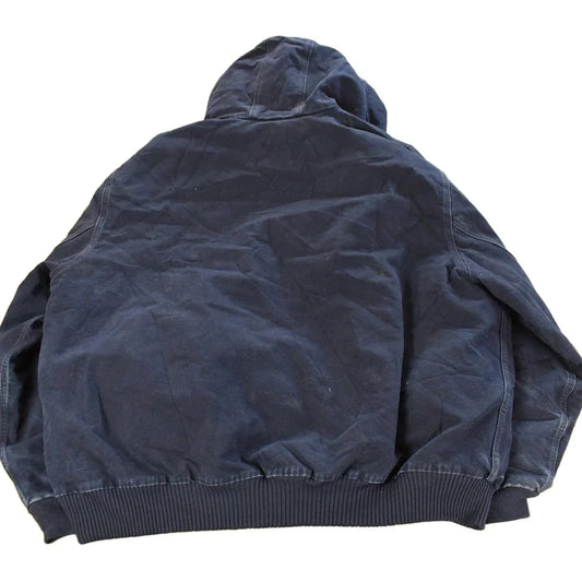 Vintage 1990s Carhartt Distressed Hooded Jacket Men's 3XL / 90s Workwear Jacket / Canvas Jacket / Sun Faded from propervintagecanada