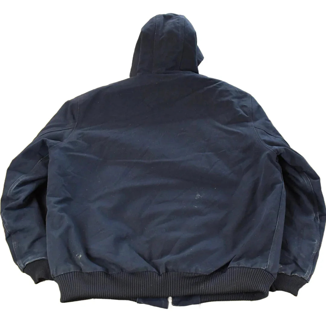 Vintage 1990s Carhartt Distressed Hooded Jacket Men's XL from propervintagecanada