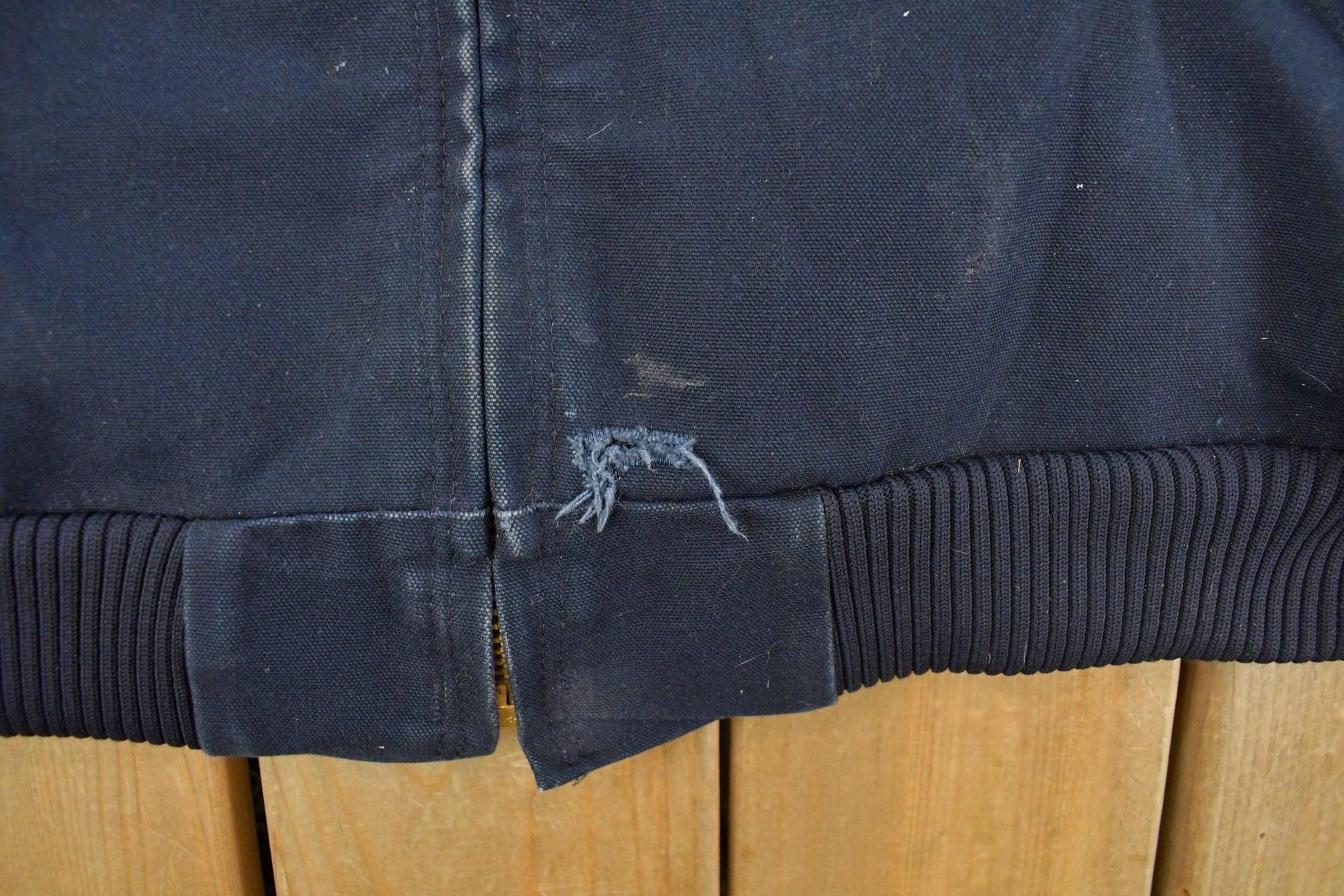 Vintage 1990s Carhartt Distressed Hooded Jacket Men's XL from propervintagecanada