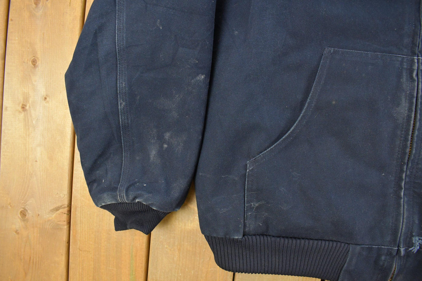 Vintage 1990s Carhartt Distressed Hooded Jacket Men's XL from propervintagecanada