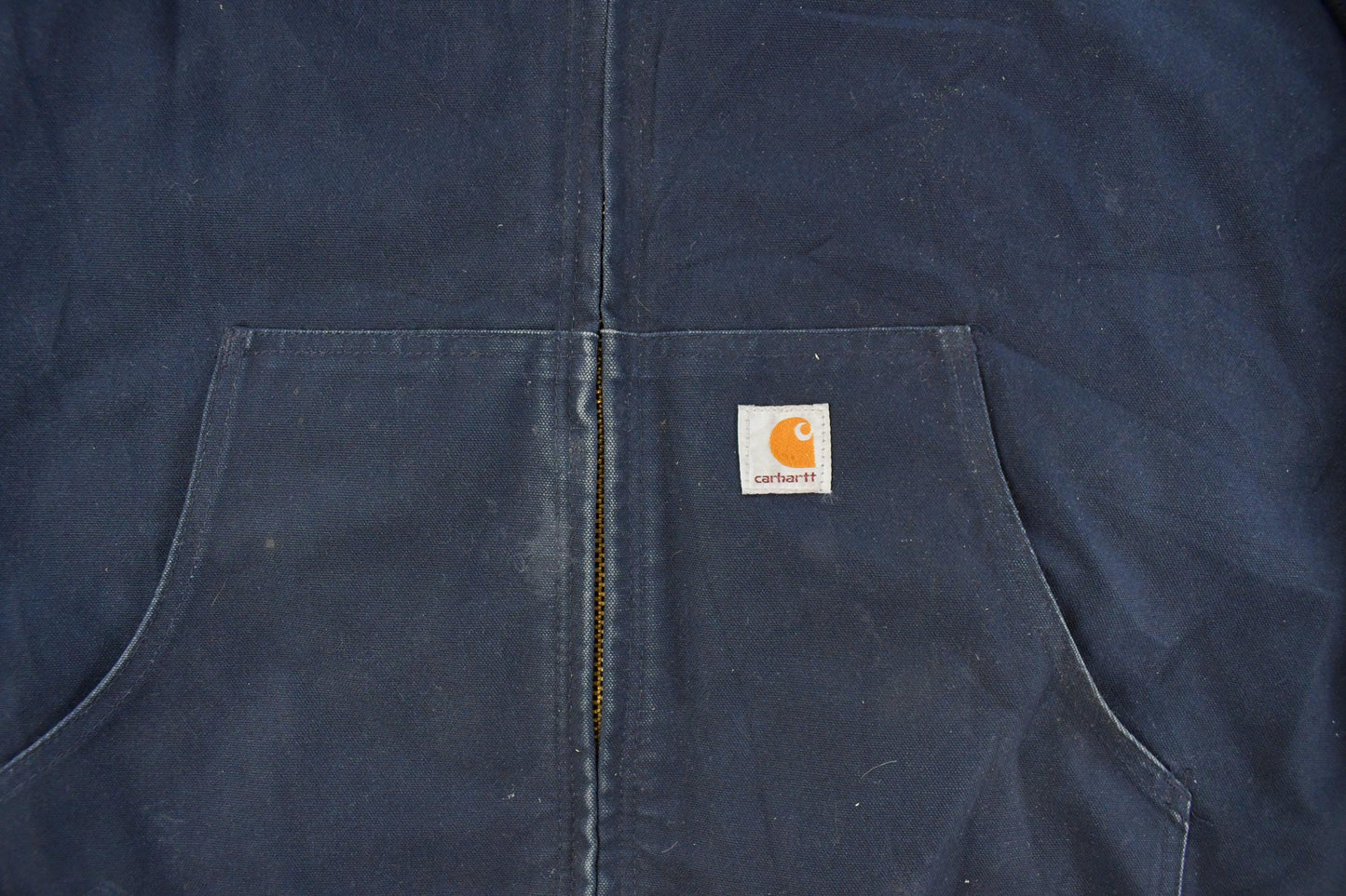 Vintage 1990s Carhartt Distressed Hooded Jacket Men's XL from propervintagecanada