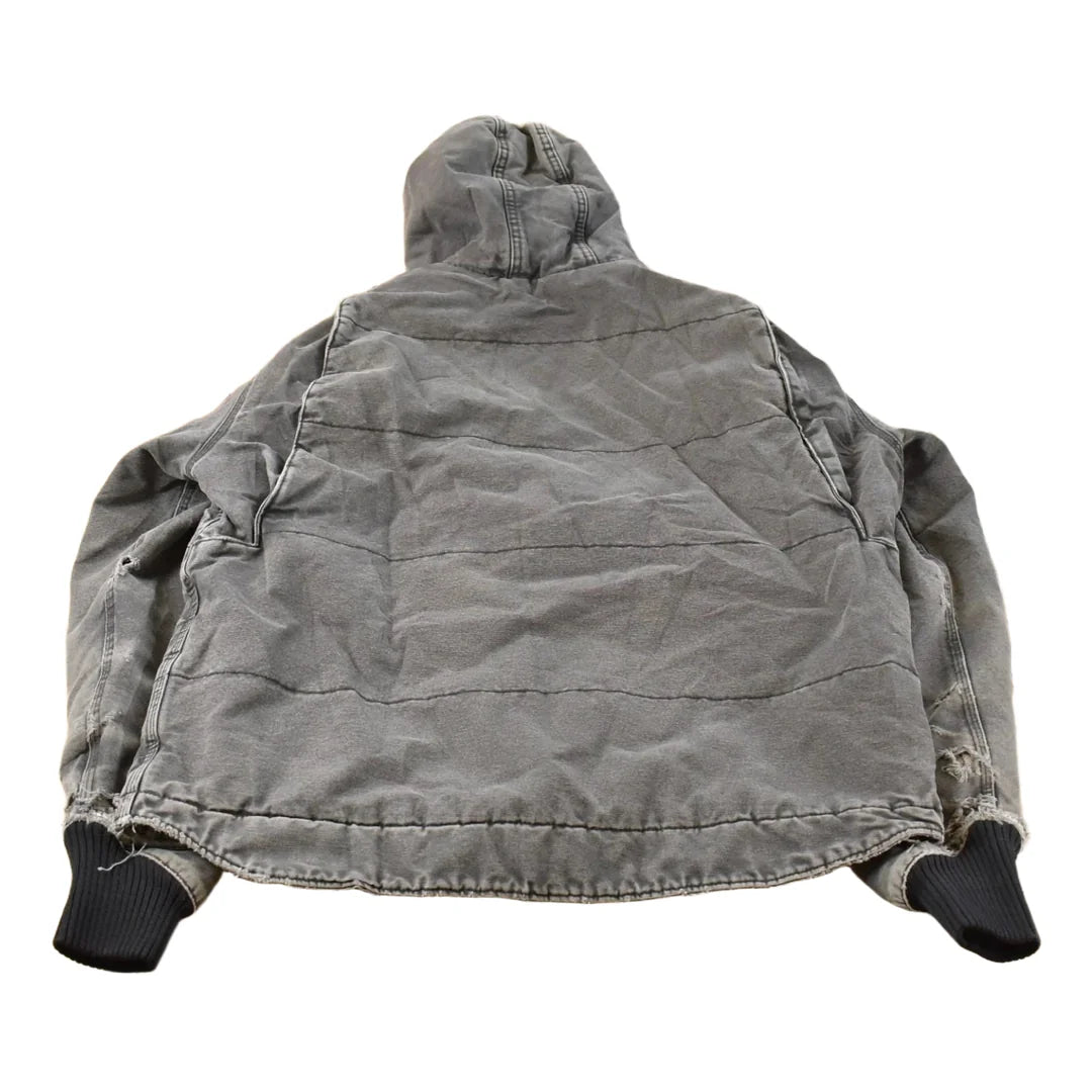 Vintage 1990s Carhartt Distressed Hooded Jacket Men's XL from propervintagecanada