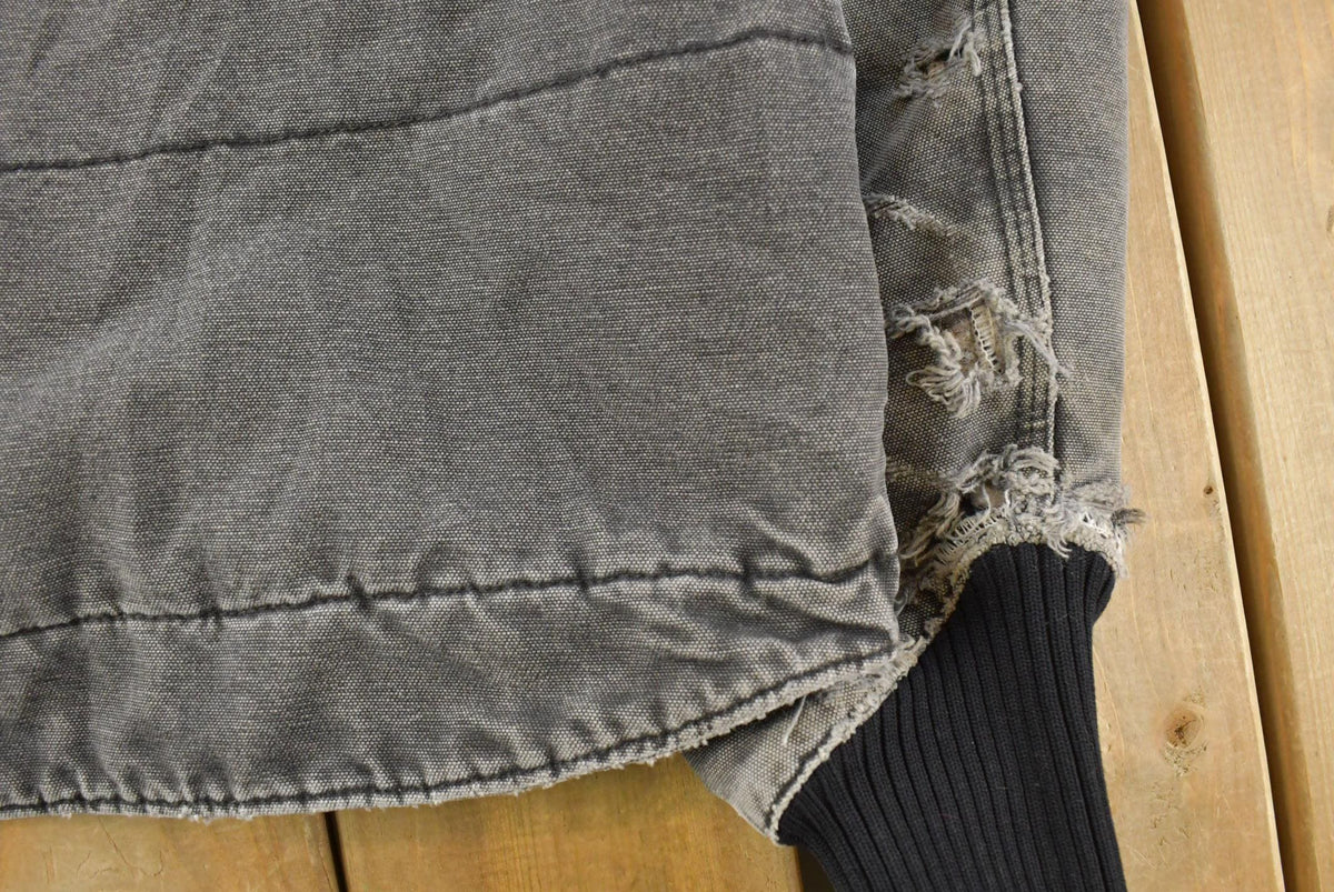 Vintage 1990s Carhartt Distressed Hooded Jacket Men's XL from propervintagecanada