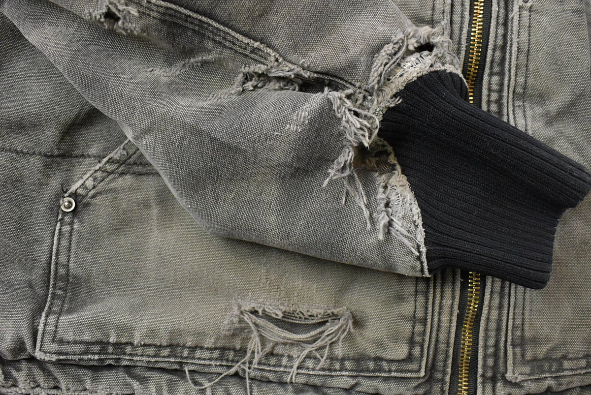 Vintage 1990s Carhartt Distressed Hooded Jacket Men's XL from propervintagecanada