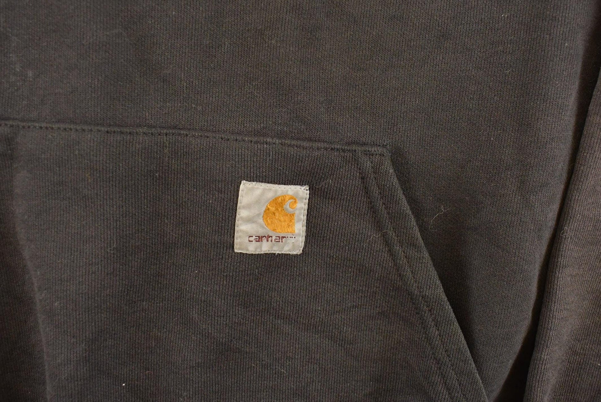 Vintage 1990s Carhartt Distressed Hoodie Men's XL from propervintagecanada