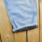 Vintage 1990s Carhartt Distressed Lined Denim Work Jeans Men's 39 x 28 from propervintagecanada