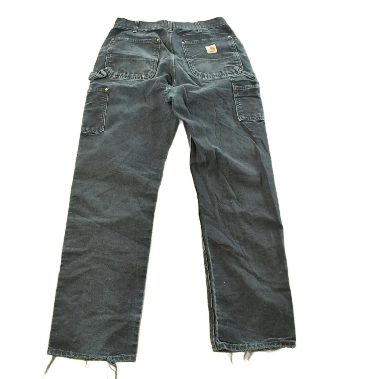 Vintage 1990s Carhartt Distressed Sun Faded Double Knee Pants Men's 31 x 32 from propervintagecanada