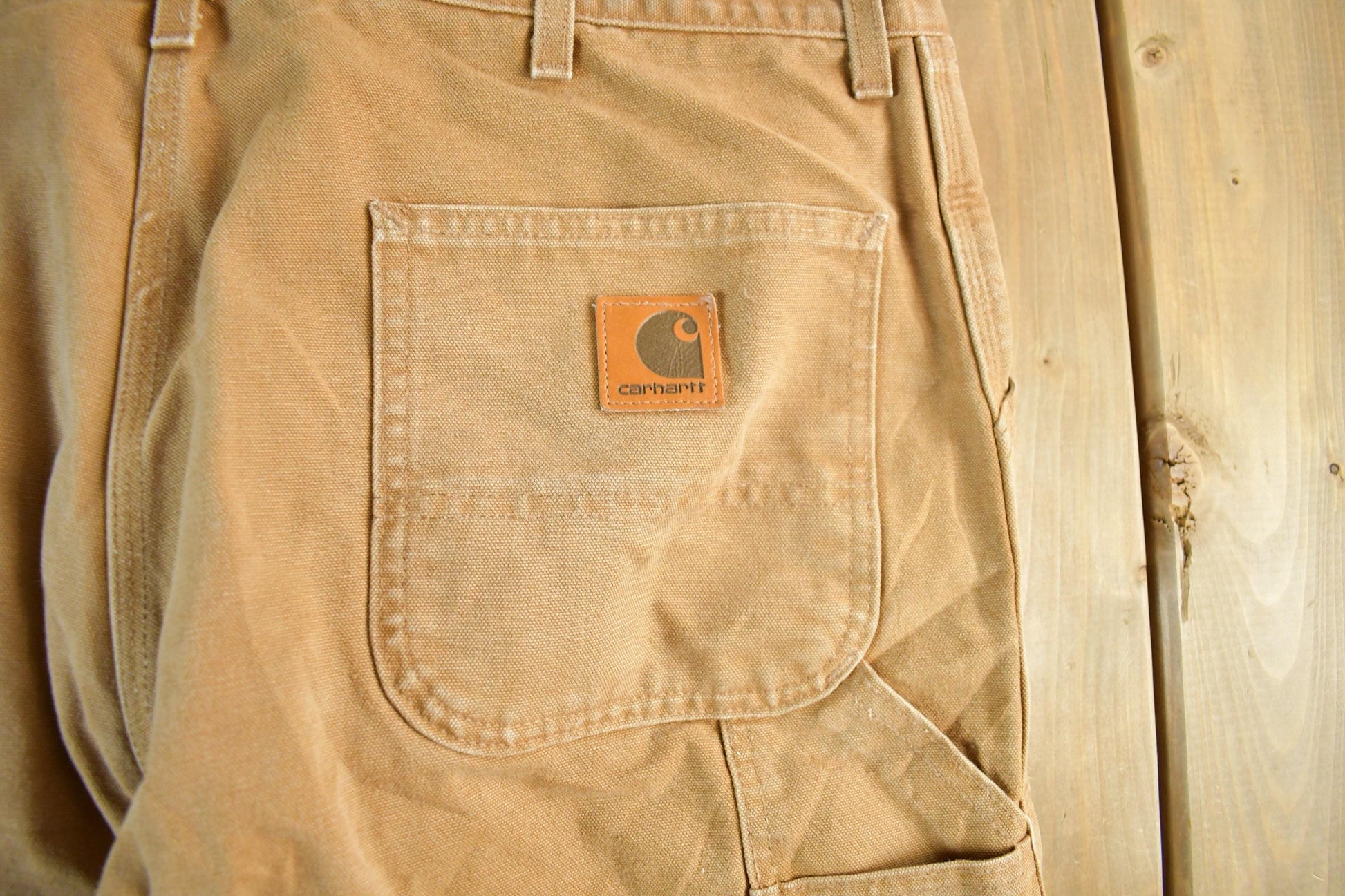 Vintage 1990s Carhartt Distressed Work Pants Men's 40 x 29.5 from propervintagecanada