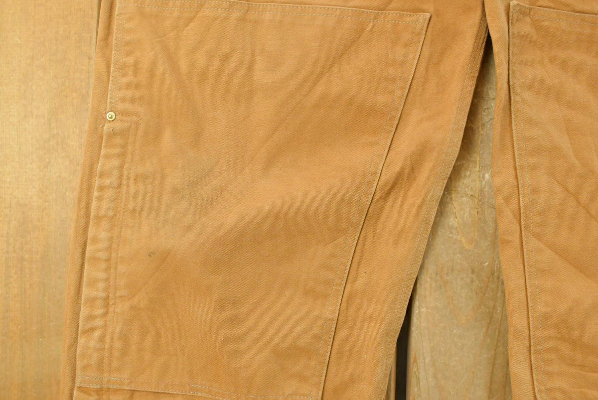 Vintage 1990s Carhartt Double Knee Canvas Bib Overalls Men's 46 x 31 from propervintagecanada