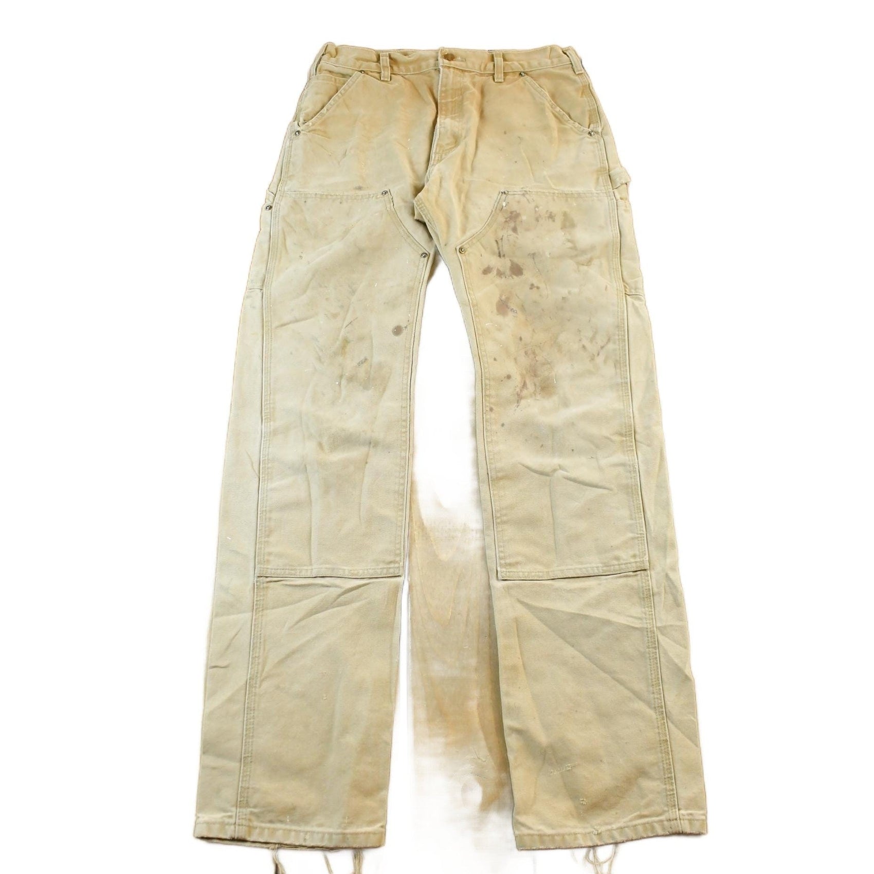 Vintage 1990s Carhartt Double Knee Denim Work Pants Men's Small 30 x 34 from propervintagecanada