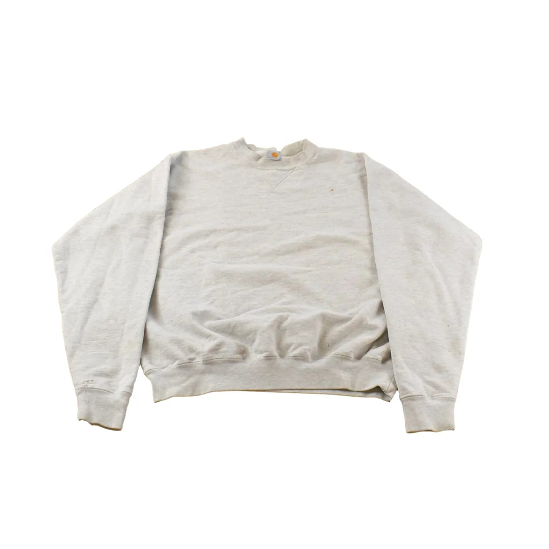 Vintage 1990s Carhartt Embroidered Logo Crewneck Sweatshirt Men's Large from propervintagecanada