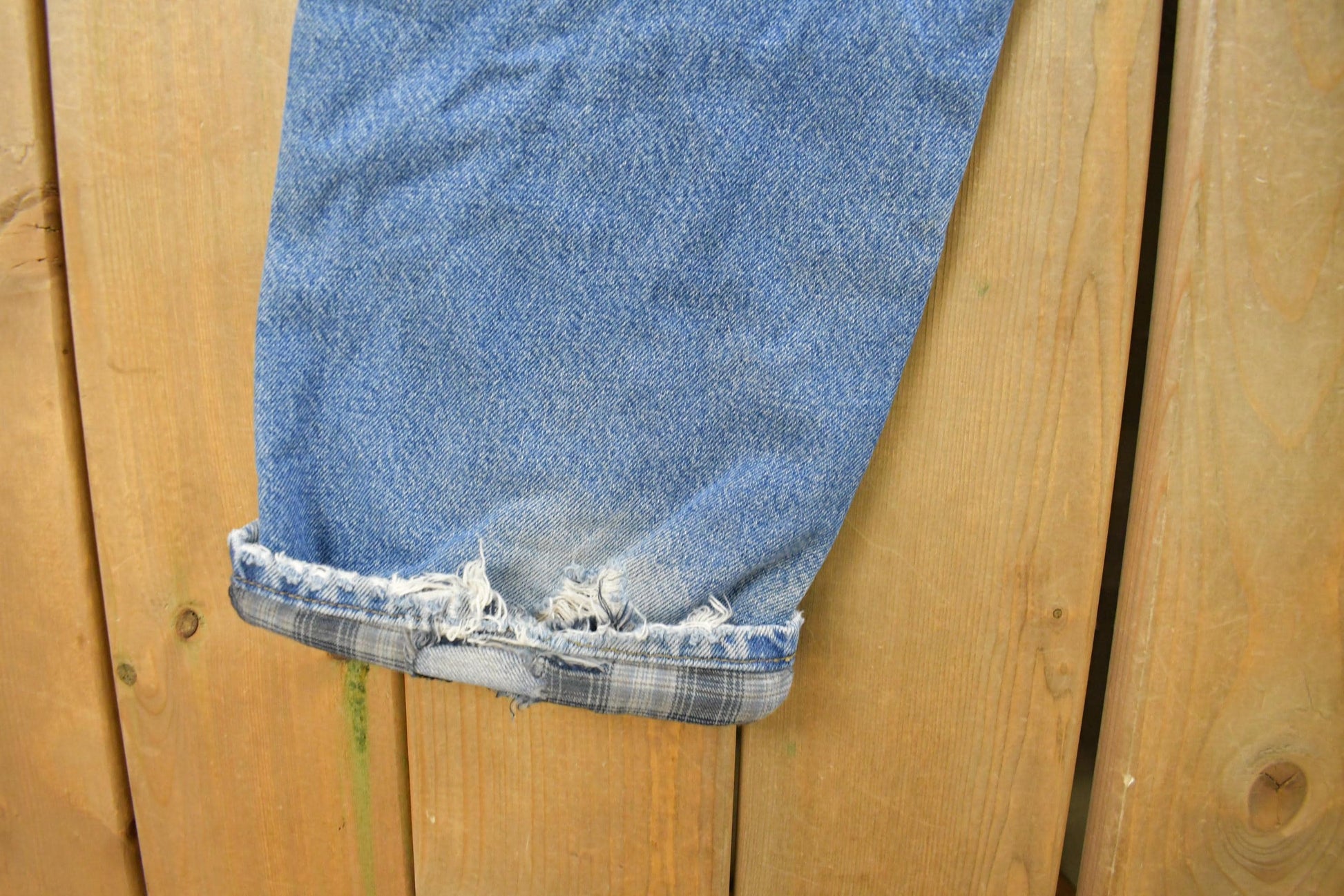 Vintage 1990s Carhartt Flannel Lined Denim Jeans Men's 34 x 31 from propervintagecanada