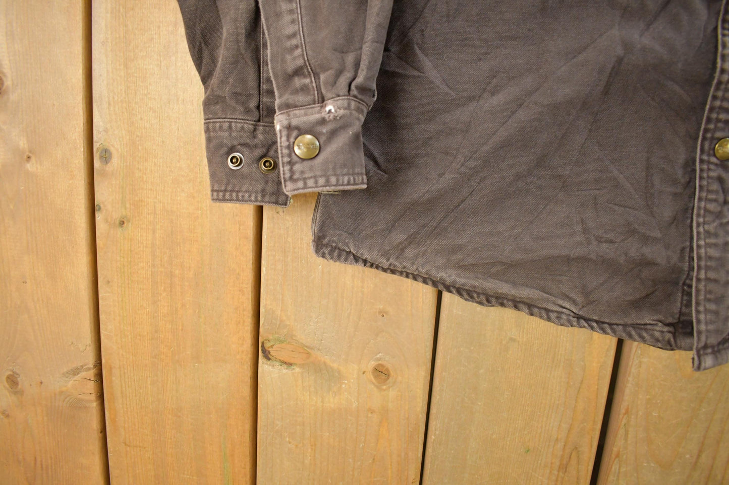 Vintage 1990s Carhartt Flannel Lined Shirt Men's Medium from propervintagecanada
