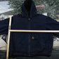 Vintage 1990s Carhartt Full Zip Hooded Workwear Jacket Men's 3XL from propervintagecanada