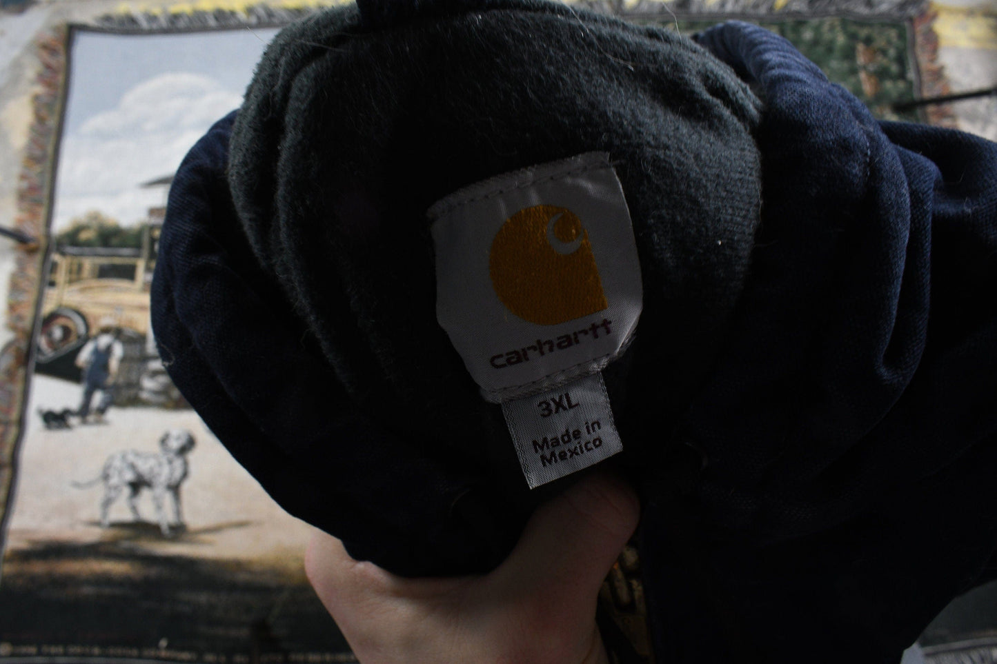 Vintage 1990s Carhartt Full Zip Hooded Workwear Jacket Men's 3XL from propervintagecanada
