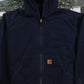 Vintage 1990s Carhartt Full Zip Hooded Workwear Jacket Men's 3XL from propervintagecanada