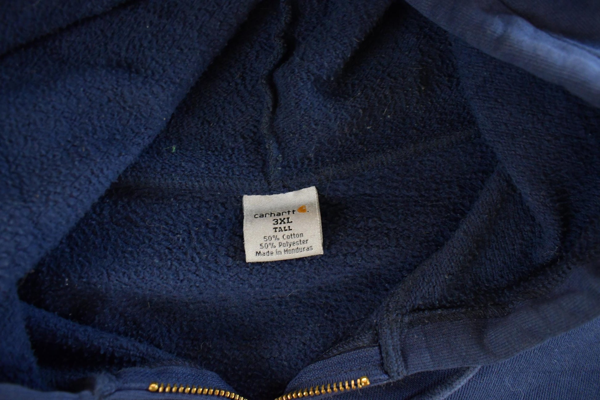 Vintage 1990s Carhartt Full Zip Hoodie Jacket Men's 3XL Tall from propervintagecanada