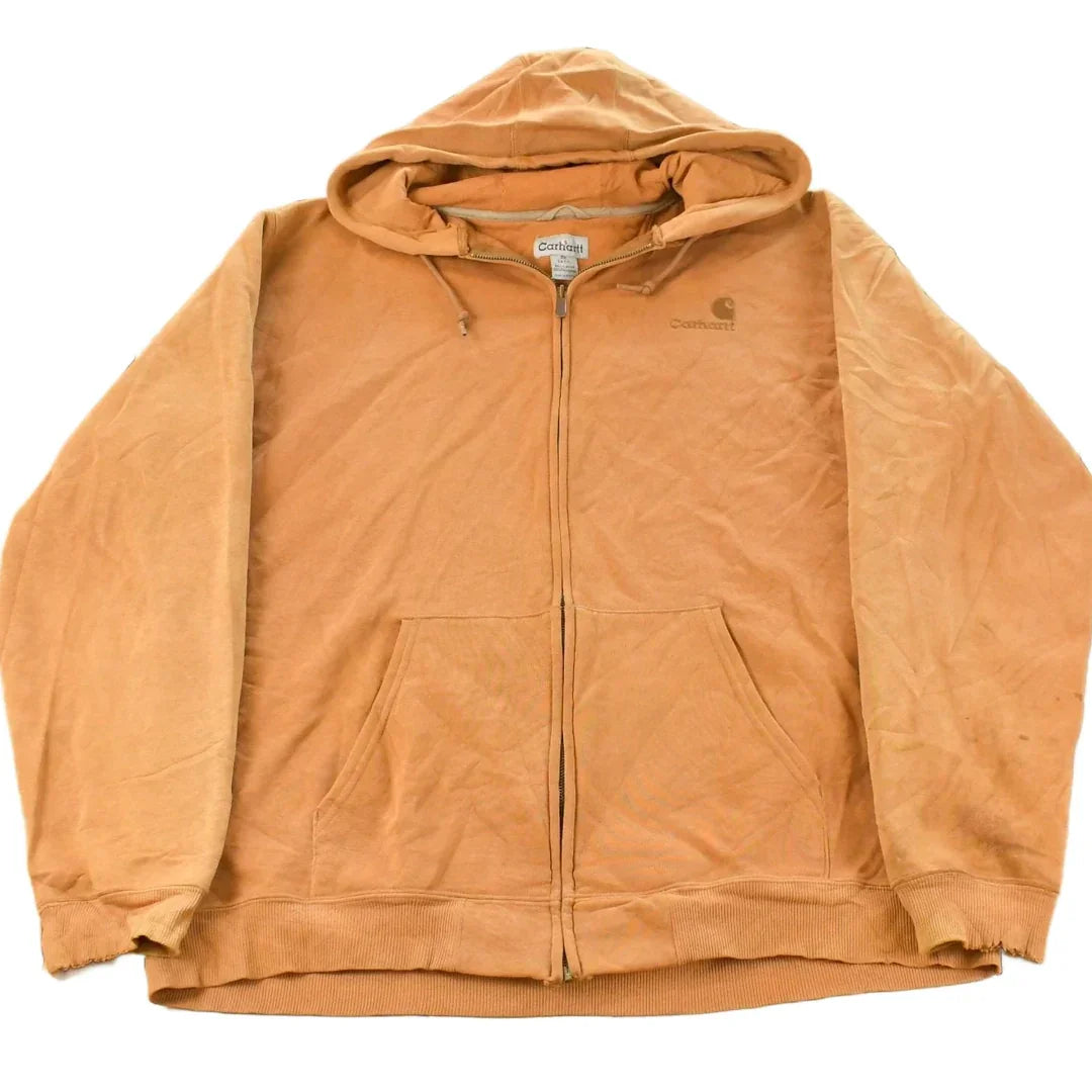 Vintage 1990s Carhartt Full Zip Hoodie Men's XL Tall from propervintagecanada