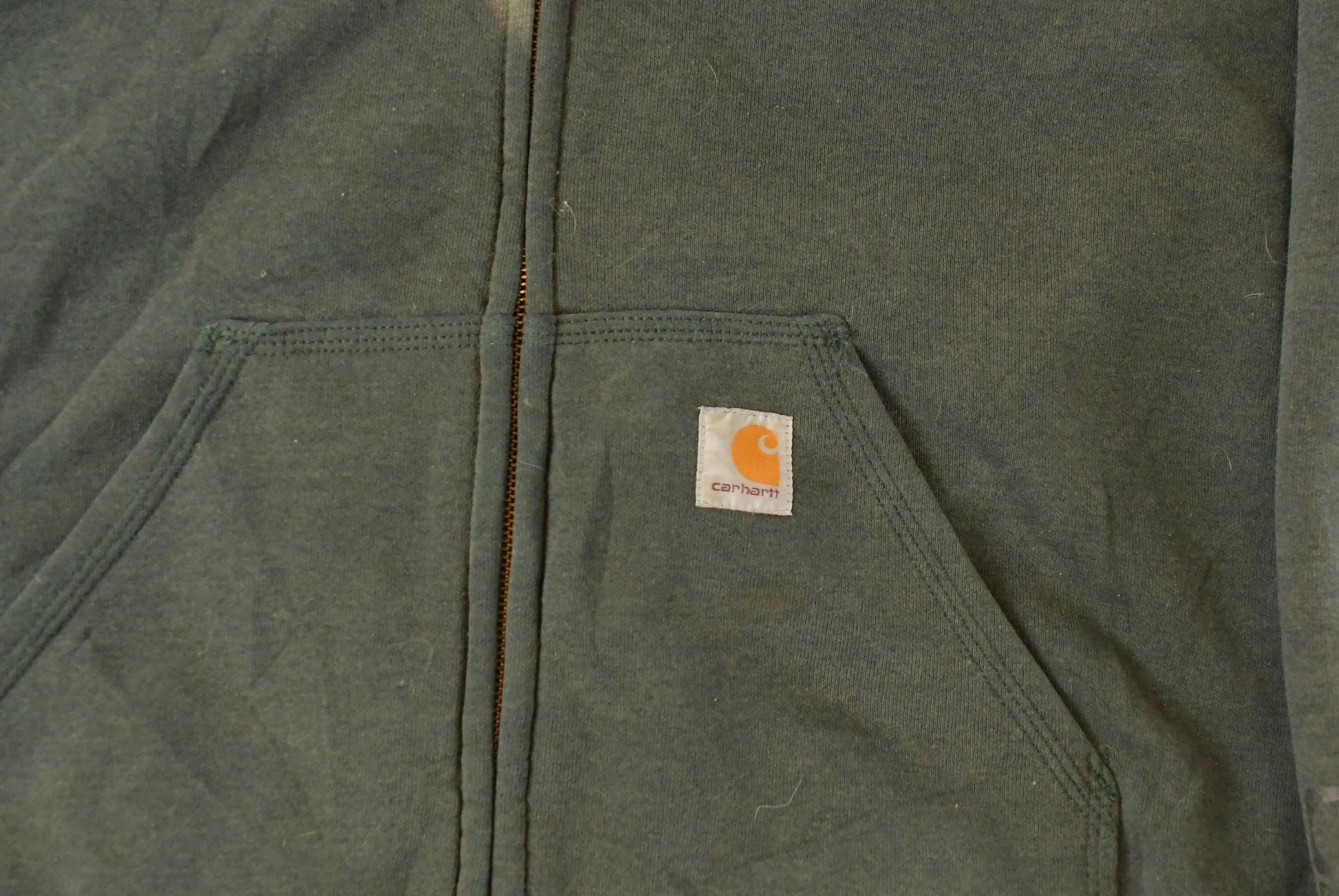 Vintage 1990s Carhartt Full Zip Thermal Lined Hoodie Jacket Men's Medium from propervintagecanada