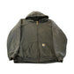 Vintage 1990s Carhartt Full Zip Thermal Lined Hoodie Jacket Men's XL Tall from propervintagecanada