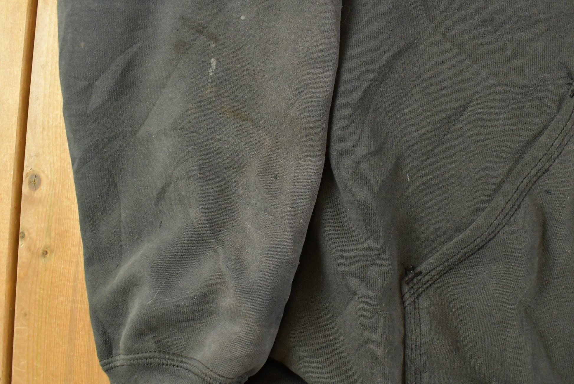 Vintage 1990s Carhartt Full Zip Thermal Lined Hoodie Jacket Men's XL Tall from propervintagecanada