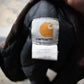 Vintage 1990s Carhartt Full Zip Workwear Chore Coat / Streetwear Fashion / 80s 90s Denim / Canvas Bomber Jacket / Distressed Carhartt from propervintagecanada