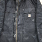 Vintage 1990s Carhartt Full Zip Workwear Chore Coat / Streetwear Fashion / 80s 90s Denim / Canvas Bomber Jacket / Distressed Carhartt from propervintagecanada