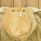 Vintage 1990s Carhartt Fur hood Full Zip Winter Workwear Chore Coat Men's XL from propervintagecanada