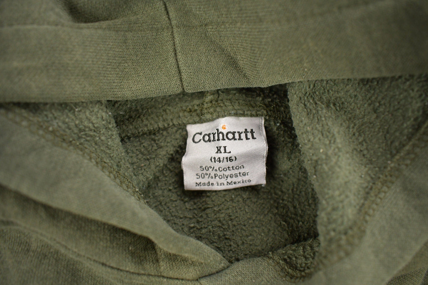 Vintage 1990s Carhartt Green Hoodie Men's XL from propervintagecanada