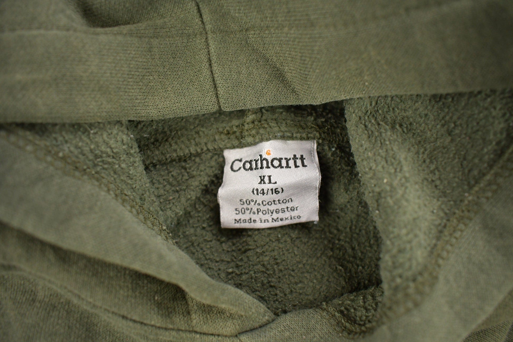 Vintage 1990s Carhartt Green Hoodie Men's XL from propervintagecanada
