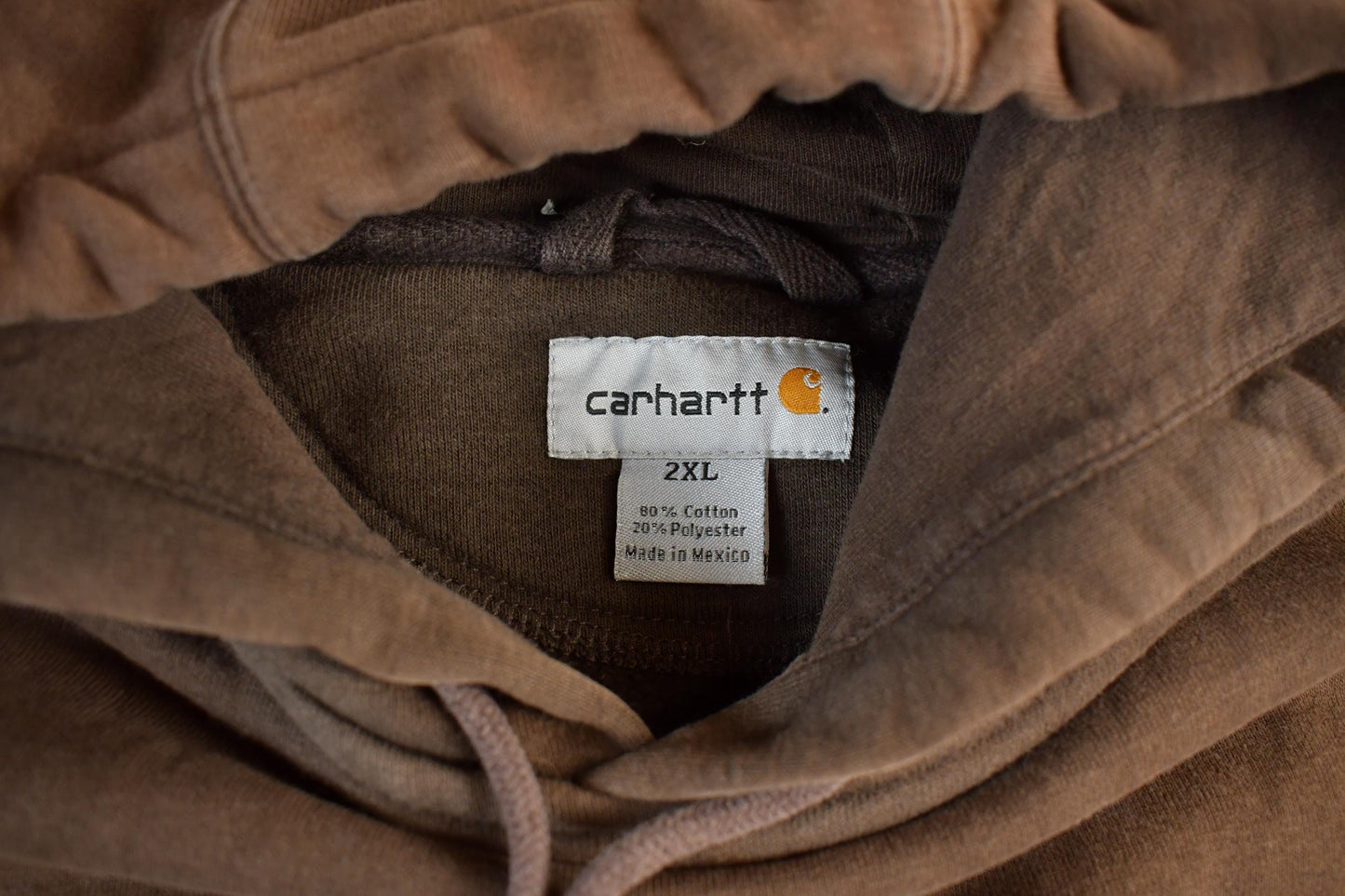Vintage 1990s Carhartt Heavyweight Paint Distressed Hoodie Men's 2XL from propervintagecanada