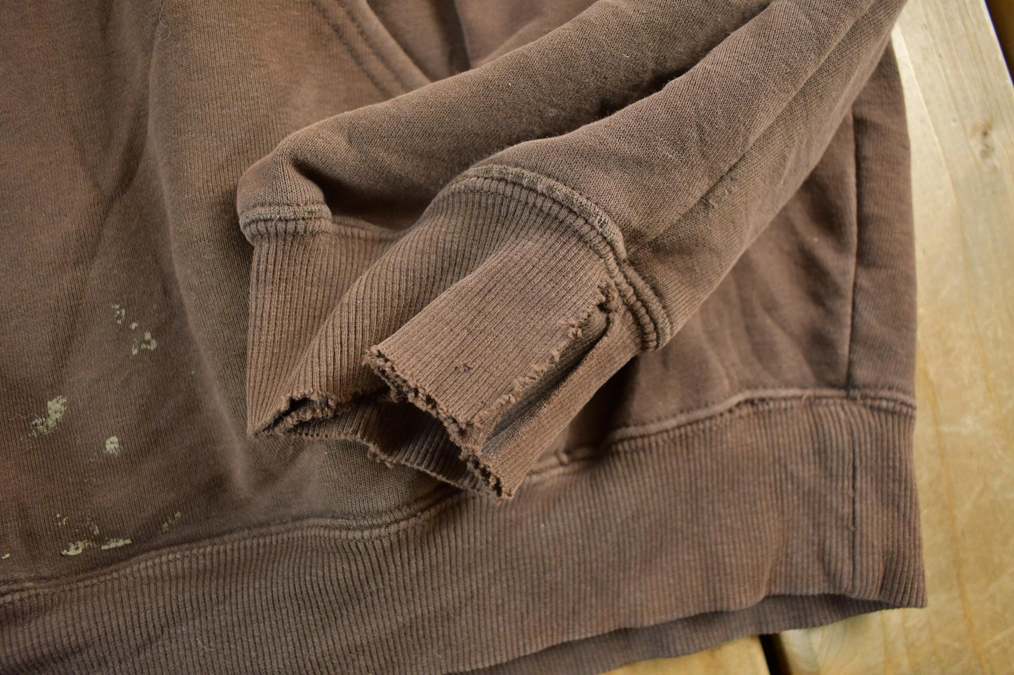 Vintage 1990s Carhartt Heavyweight Paint Distressed Hoodie Men's 2XL from propervintagecanada