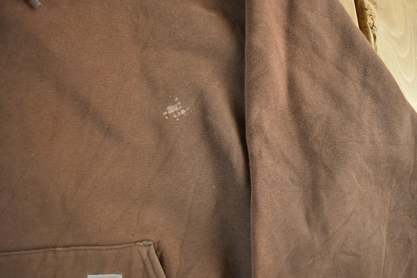 Vintage 1990s Carhartt Heavyweight Paint Distressed Hoodie Men's 2XL from propervintagecanada