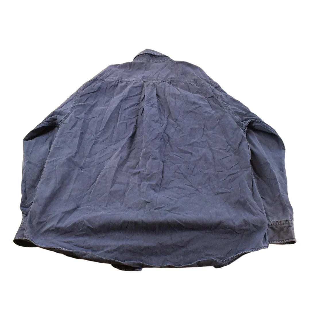 Vintage 1990s Carhartt Heavyweight Workwear Button Up Shirt Men's Tall Large from propervintagecanada